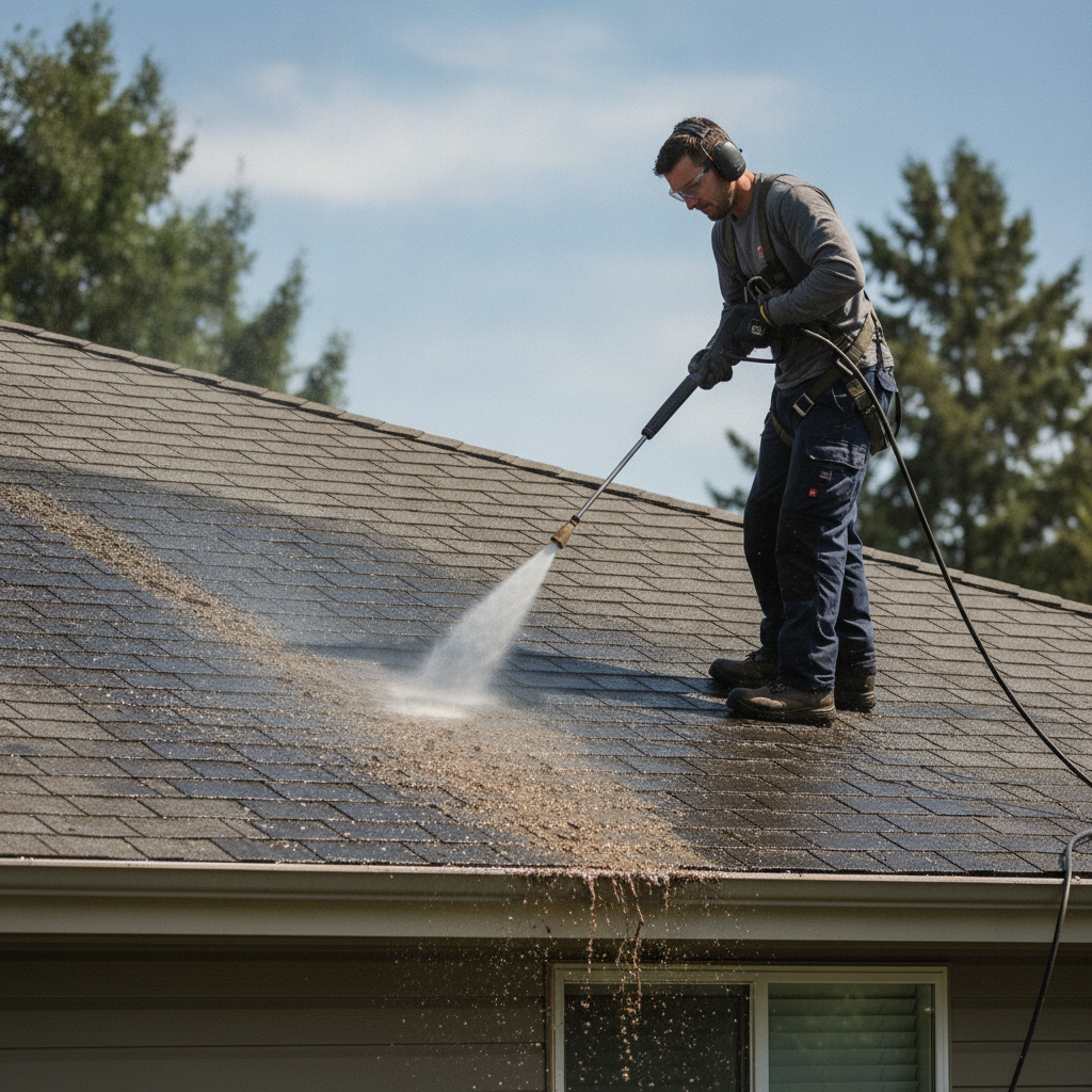 roof pressure cleaning